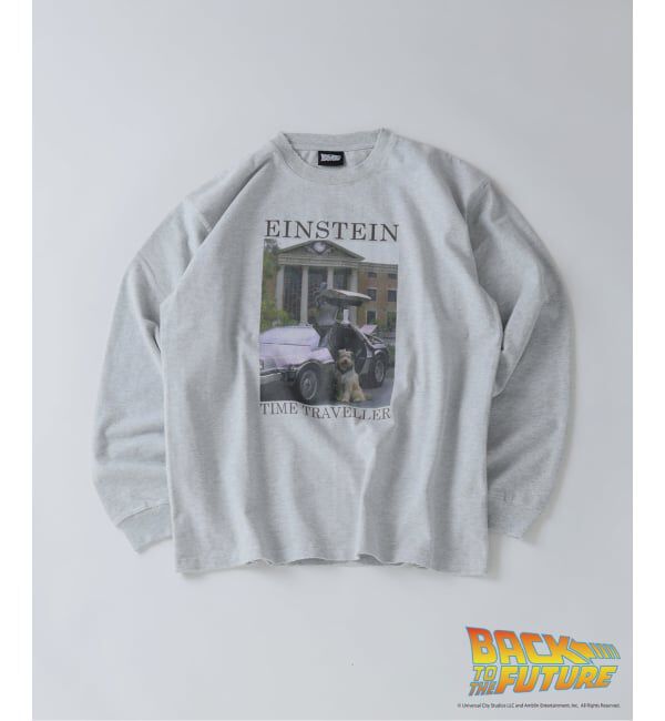 JOURNAL STANDARD relume「BACK TO THE FUTURE 別注 ダメージ加工 ロングスリーブ T」|Tシャツ・カットソー|グレーB