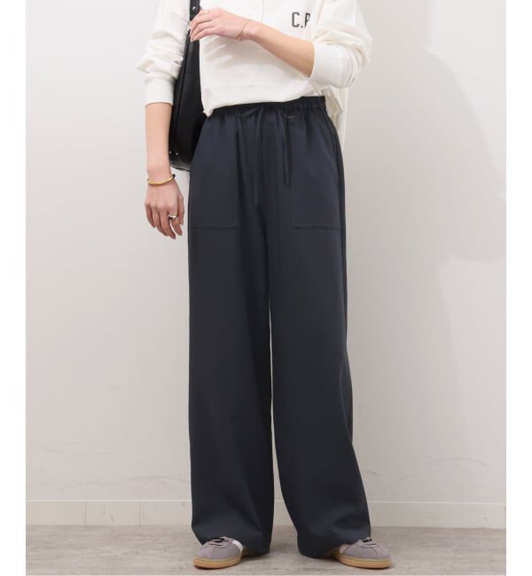 JOURNAL STANDARD relume「《予約》アセテートスラブストレッチベイカーパンツ」|その他|ネイビー