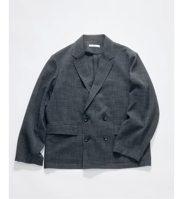 JOURNAL STANDARD relume「《予約》テックキャンバス  ダブルプレスト ジャケット(セットアップ対応可能)」|テーラードジャケット|ブラック