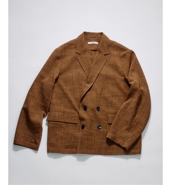 JOURNAL STANDARD relume「《予約》テックキャンバス  ダブルプレスト ジャケット(セットアップ対応可能)」|テーラードジャケット|ブラウン B
