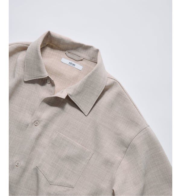 JOURNAL STANDARD relume「《予約》テックキャンバス レギュラーカラー 半袖シャツ(セットアップ対応可能)」|シャツ・ブラウス|
