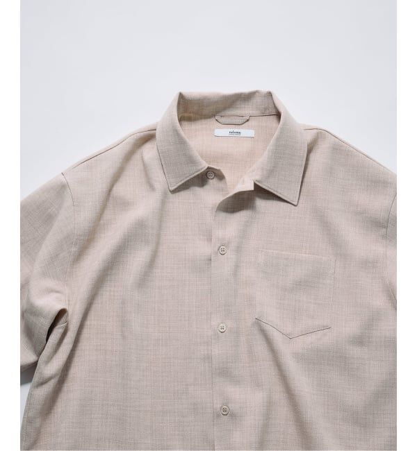 JOURNAL STANDARD relume「《予約》テックキャンバス レギュラーカラー 半袖シャツ(セットアップ対応可能)」|シャツ・ブラウス|