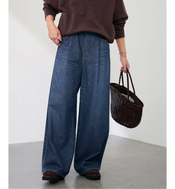 FRAMeWORK「ライトオンスデニムイージーパンツ」|デニム|