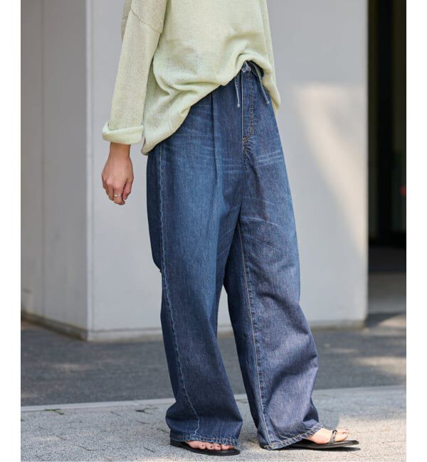 FRAMeWORK「ライトオンスデニムイージーパンツ」|デニム|