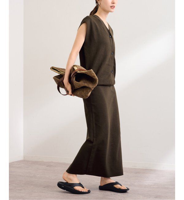 FRAMeWORK「フルニードルニットミディスカート」|スカート|