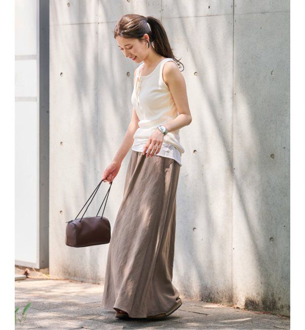 FRAMeWORK「コットンLINENテレコヘンリータンクトップ」|Tシャツ・カットソー|