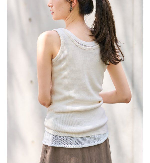 FRAMeWORK「コットンLINENテレコヘンリータンクトップ」|Tシャツ・カットソー|
