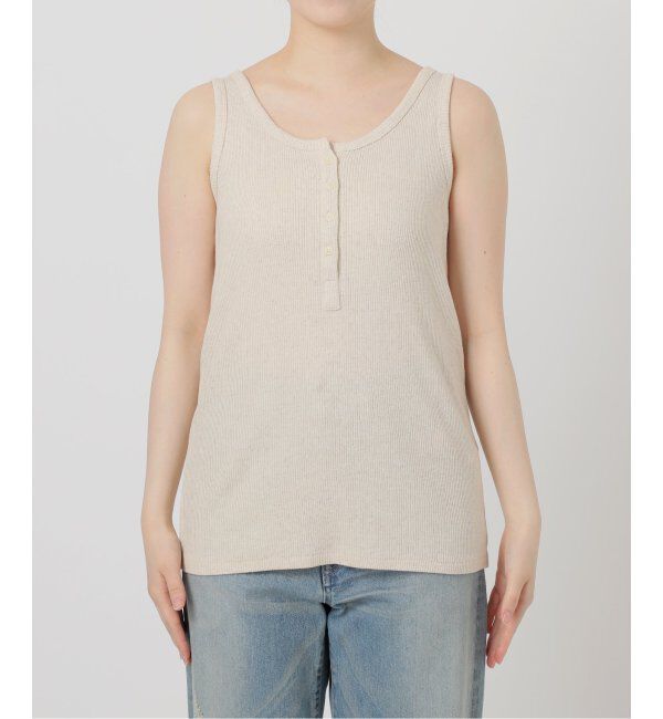 FRAMeWORK「コットンLINENテレコヘンリータンクトップ」|Tシャツ・カットソー|