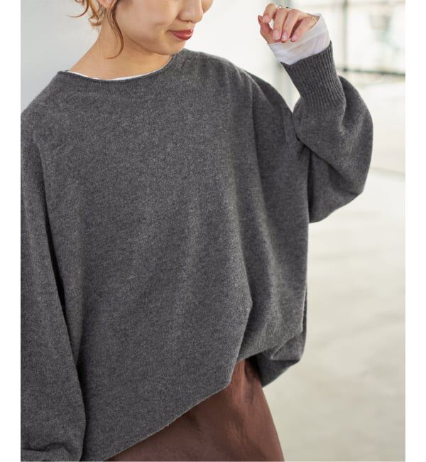 Spick and Span「《追加》CHESSルーズボートネックプルオーバー」|ニット・セーター|