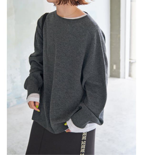 Spick and Span「《追加》CHESSルーズボートネックプルオーバー」|ニット・セーター|