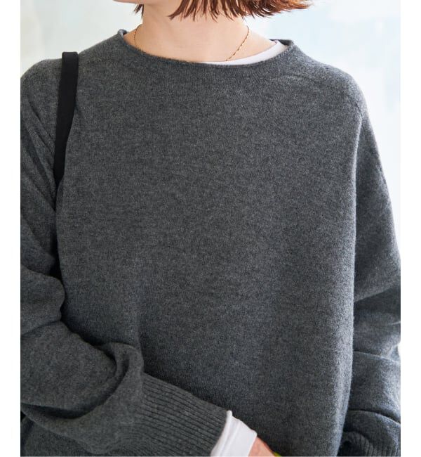 Spick and Span「《追加》CHESSルーズボートネックプルオーバー」|ニット・セーター|