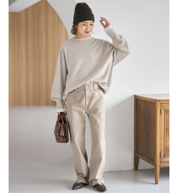 Spick and Span「《追加》CHESSルーズボートネックプルオーバー」|ニット・セーター|