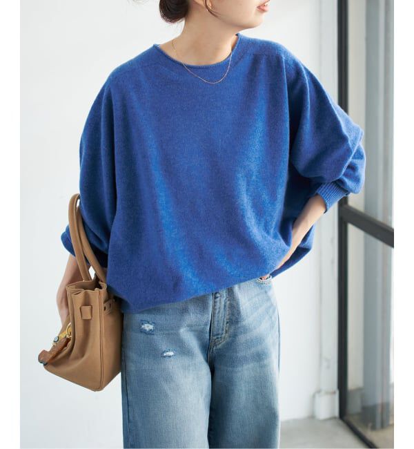 Spick and Span「《追加》CHESSルーズボートネックプルオーバー」|ニット・セーター|