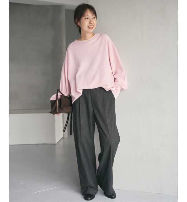 Spick and Span「《追加》CHESSルーズボートネックプルオーバー」|ニット・セーター|