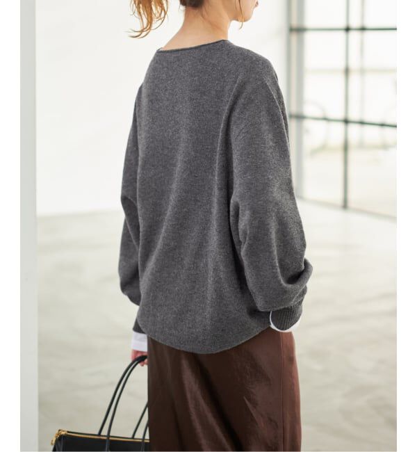 Spick and Span「《追加》CHESSルーズボートネックプルオーバー」|ニット・セーター|