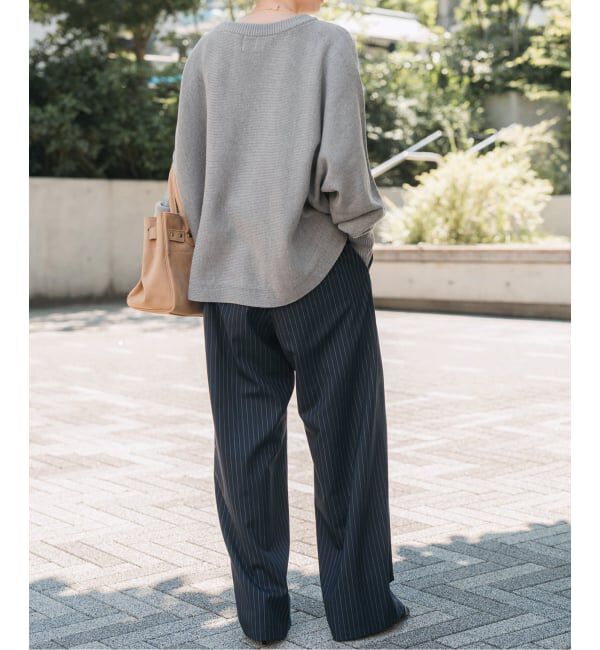 Spick and Span「《追加2》バルキーヤーンドルマンロングリブニット」|ニット・セーター|