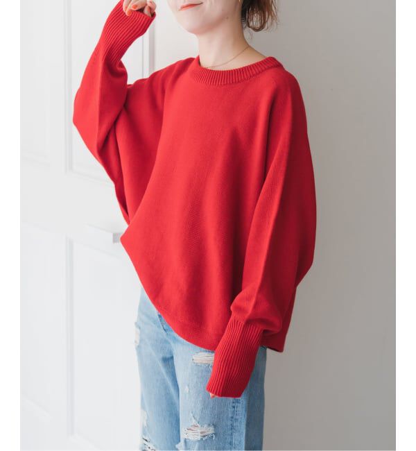 Spick and Span「《追加2》バルキーヤーンドルマンロングリブニット」|ニット・セーター|