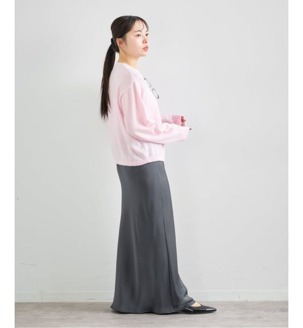 U by SPICK&SPAN「サテンロングスカート」|スカート|