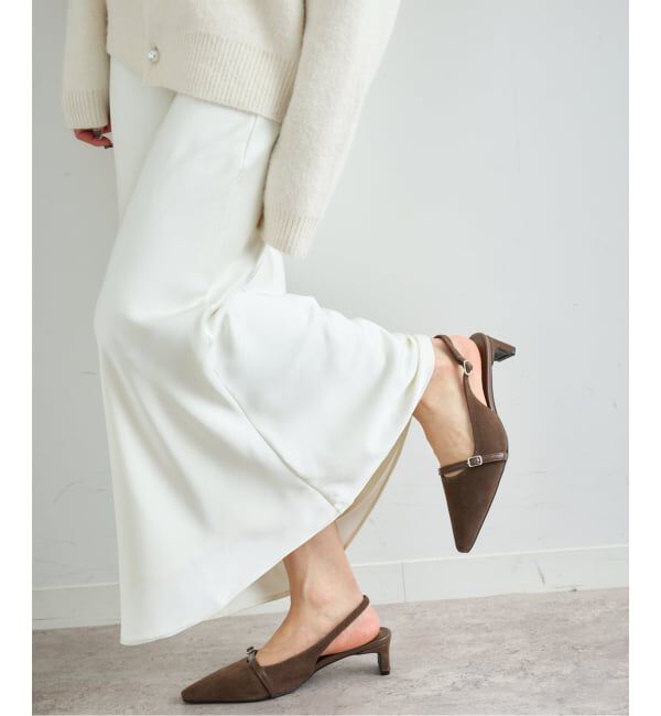 U by SPICK&SPAN「サテンロングスカート」|スカート|