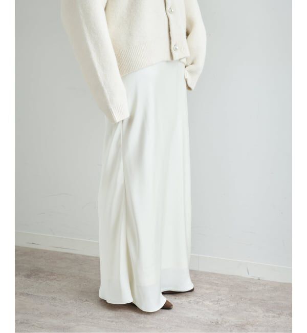 U by SPICK&SPAN「サテンロングスカート」|スカート|