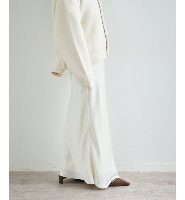 U by SPICK&SPAN「サテンロングスカート」|スカート|