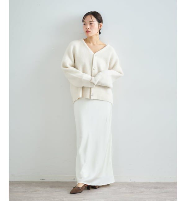 U by SPICK&SPAN「サテンロングスカート」|スカート|