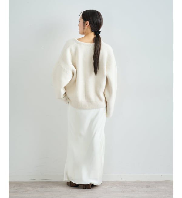 U by SPICK&SPAN「サテンロングスカート」|スカート|