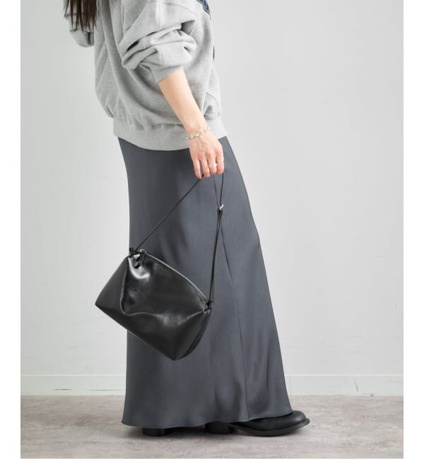 U by SPICK&SPAN「サテンロングスカート」|スカート|