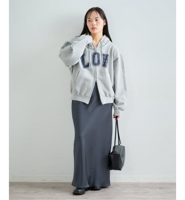 U by SPICK&SPAN「サテンロングスカート」|スカート|