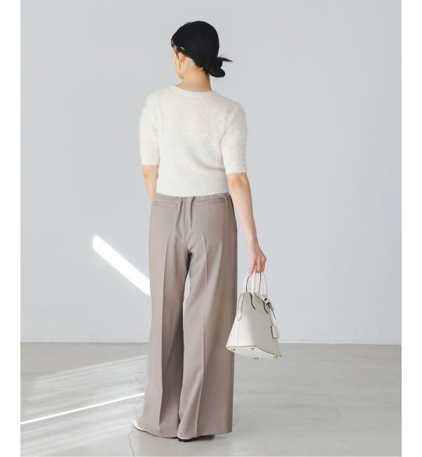 NOBLE「ラティスシャギーショートスリーブニット」|ニット・セーター|