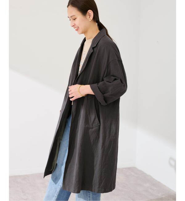 FRAMeWORK「≪一部カラーWEB限定 / 追加≫綿麻ポプリンコート」|チェスターコート|