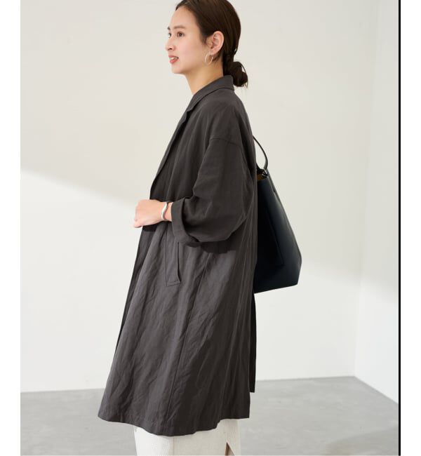 FRAMeWORK「≪一部カラーWEB限定 / 追加≫綿麻ポプリンコート」|チェスターコート|