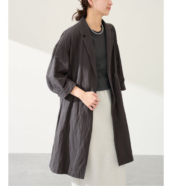 FRAMeWORK「≪一部カラーWEB限定 / 追加≫綿麻ポプリンコート」|チェスターコート|