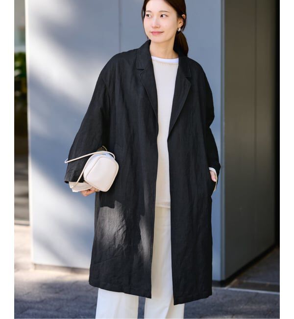 FRAMeWORK「≪一部カラーWEB限定 / 追加≫綿麻ポプリンコート」|チェスターコート|