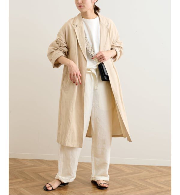 FRAMeWORK「≪一部カラーWEB限定 / 追加≫綿麻ポプリンコート」|チェスターコート|