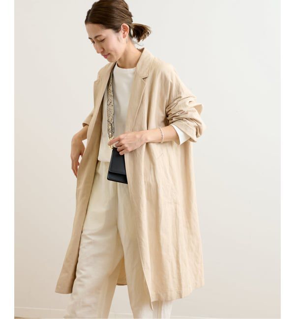 FRAMeWORK「≪一部カラーWEB限定 / 追加≫綿麻ポプリンコート」|チェスターコート|