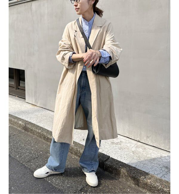 FRAMeWORK「≪一部カラーWEB限定 / 追加≫綿麻ポプリンコート」|チェスターコート|ベージュ