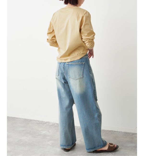 Spick and Span「《予約》La Hutte / ラ ユット 別注ロゴ刺しゅう L/S Tee*」|Tシャツ・カットソー|