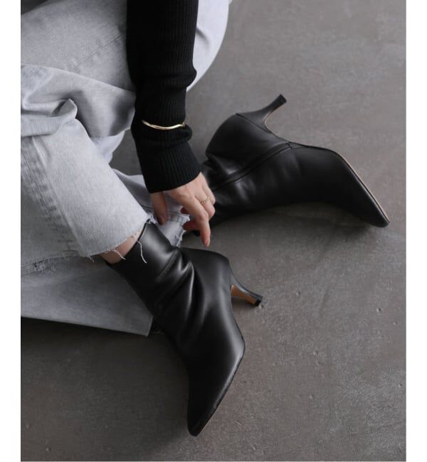  「ANNISE./アニス シープスキン ショートブーツ」|ショートブーツ|