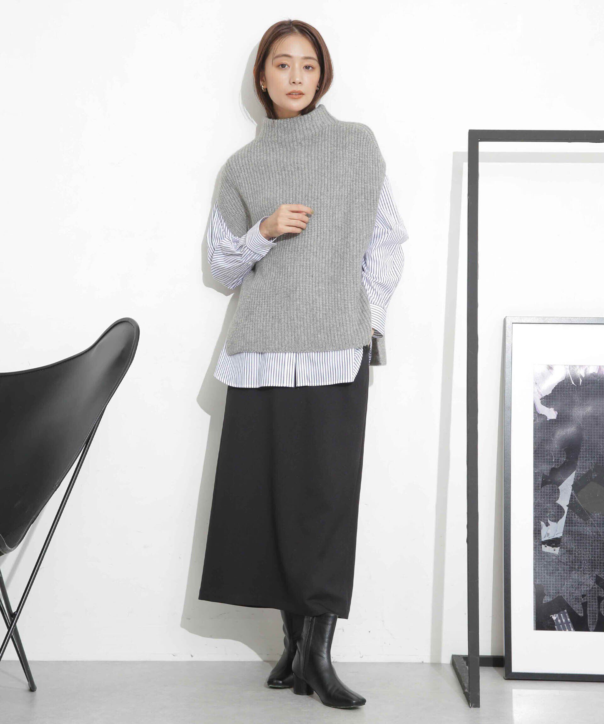 nano･universe「スリットストレートスカート」|スカート|