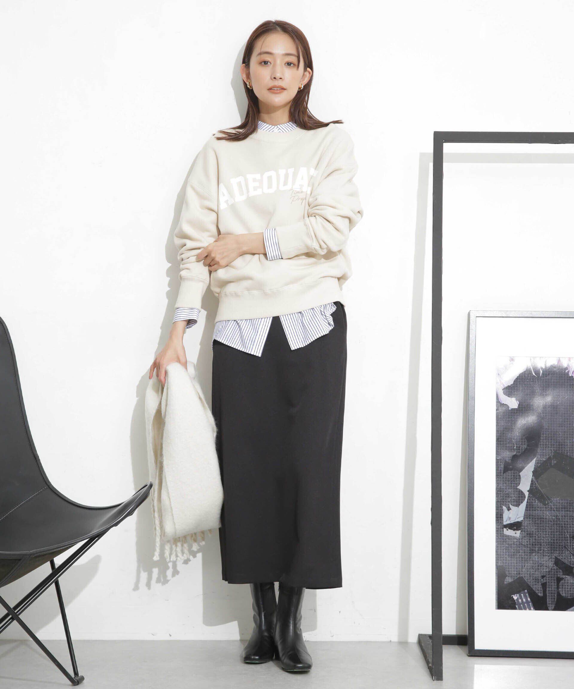 nano･universe「スリットストレートスカート」|スカート|