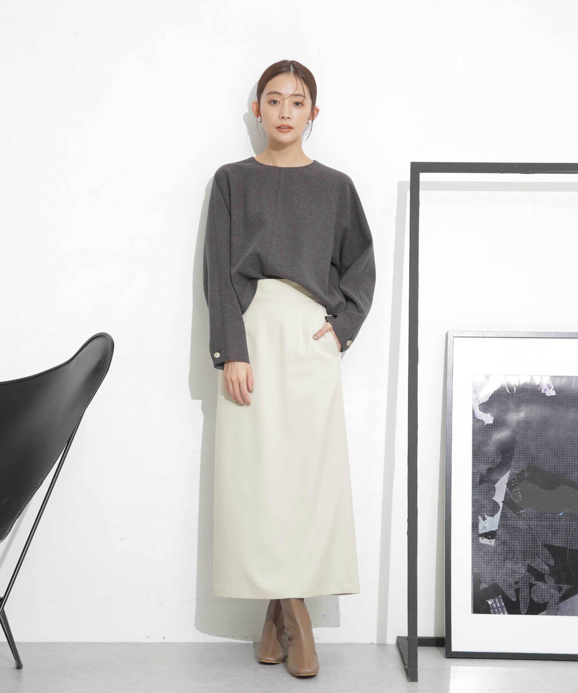 nano･universe「スリットストレートスカート」|スカート|