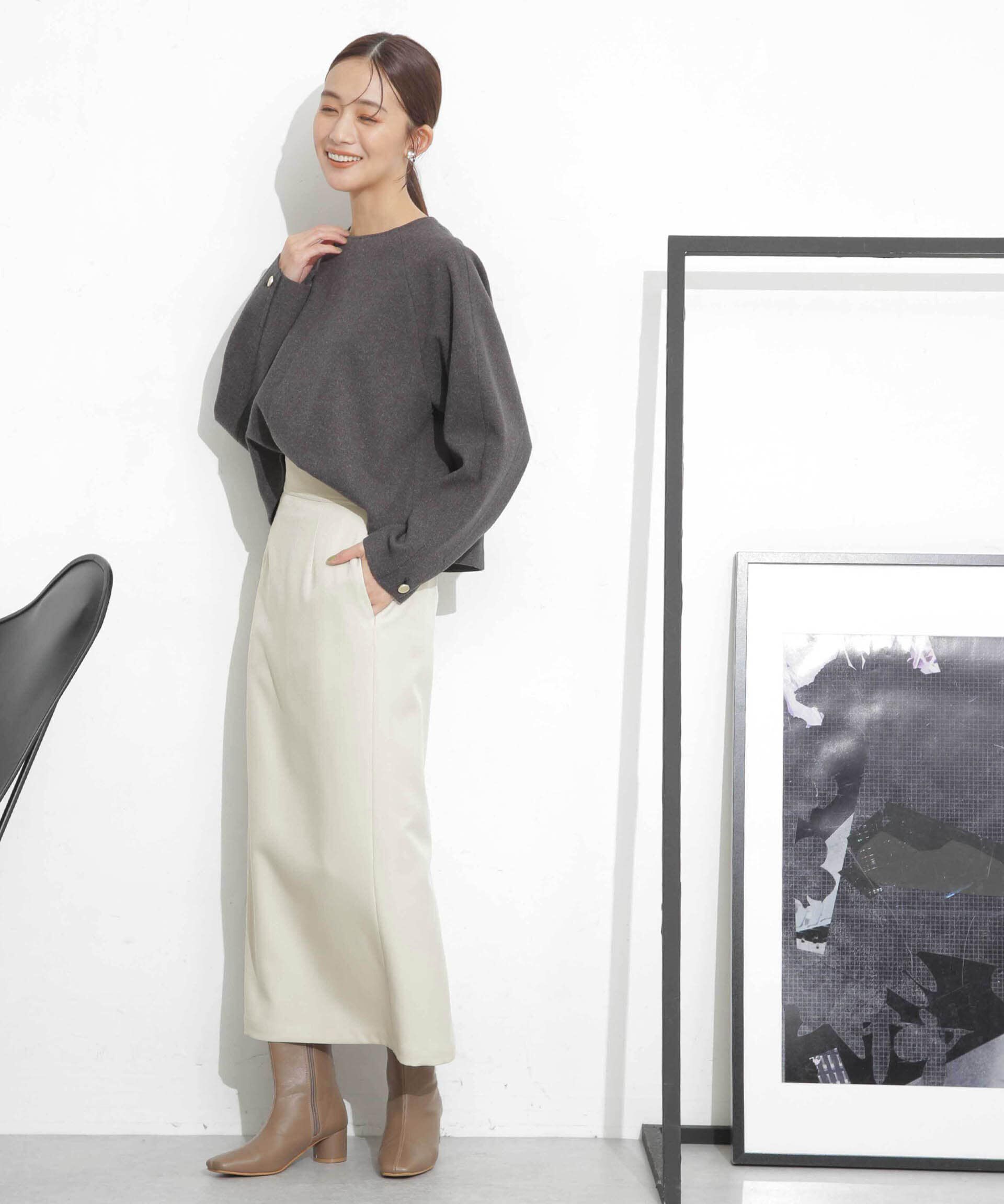 nano･universe「スリットストレートスカート」|スカート|