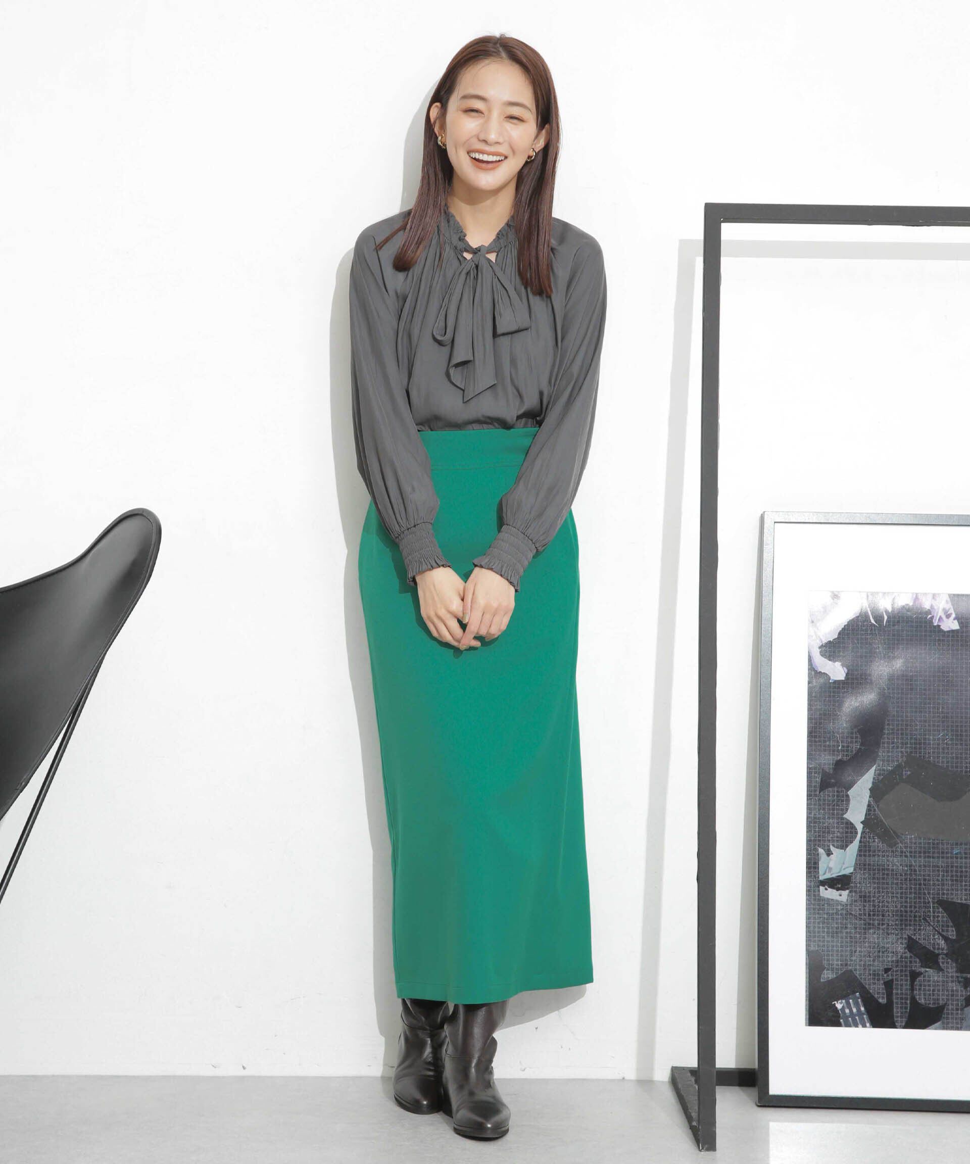 nano･universe「スリットストレートスカート」|スカート|