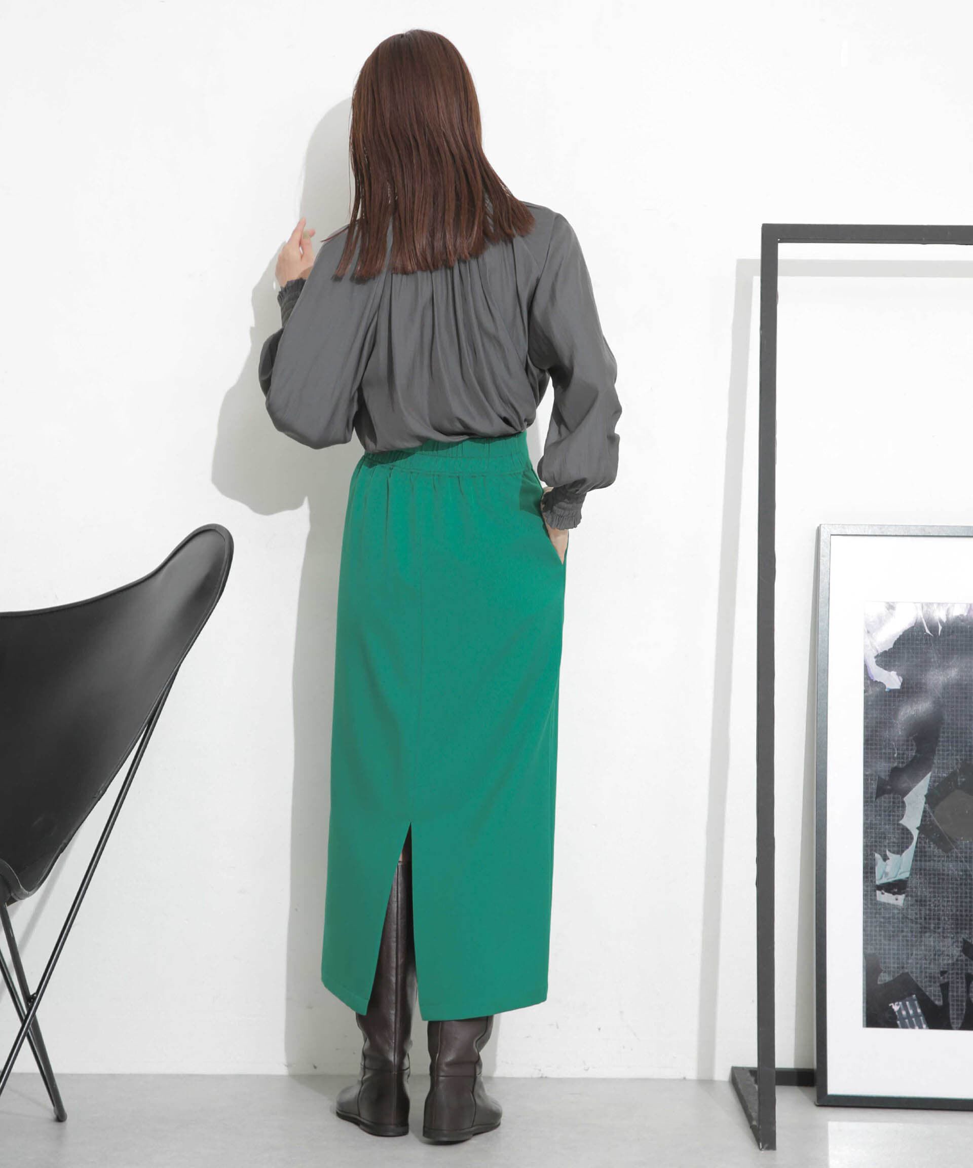 nano･universe「スリットストレートスカート」|スカート|