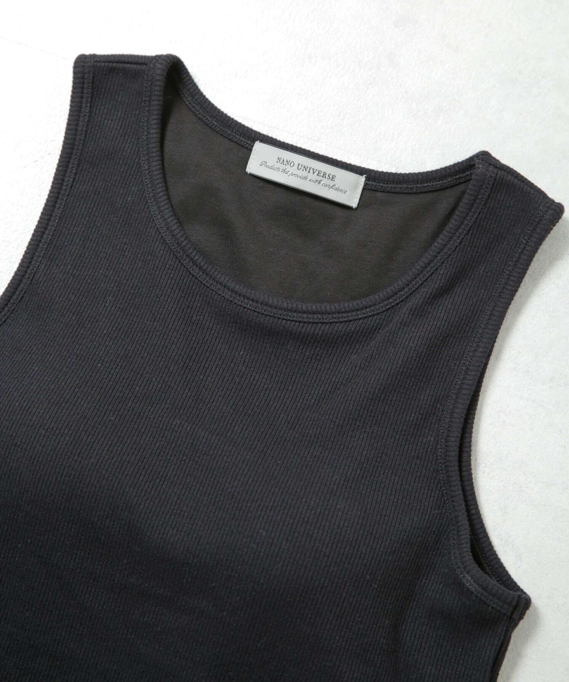 nano･universe「抗菌防臭リブカップ付きアメスリタンク」|タンクトップ|