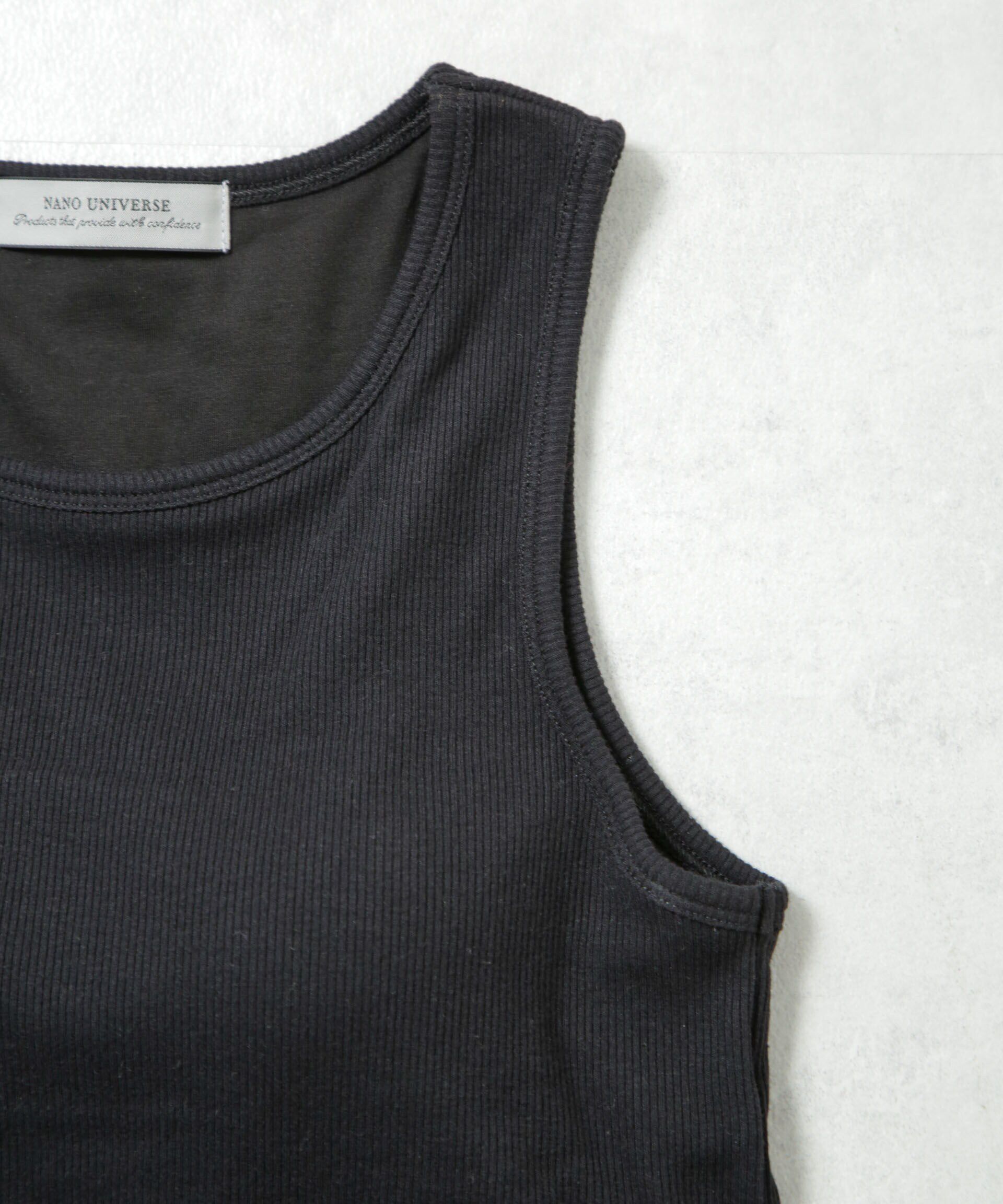 nano･universe「抗菌防臭リブカップ付きアメスリタンク」|タンクトップ|