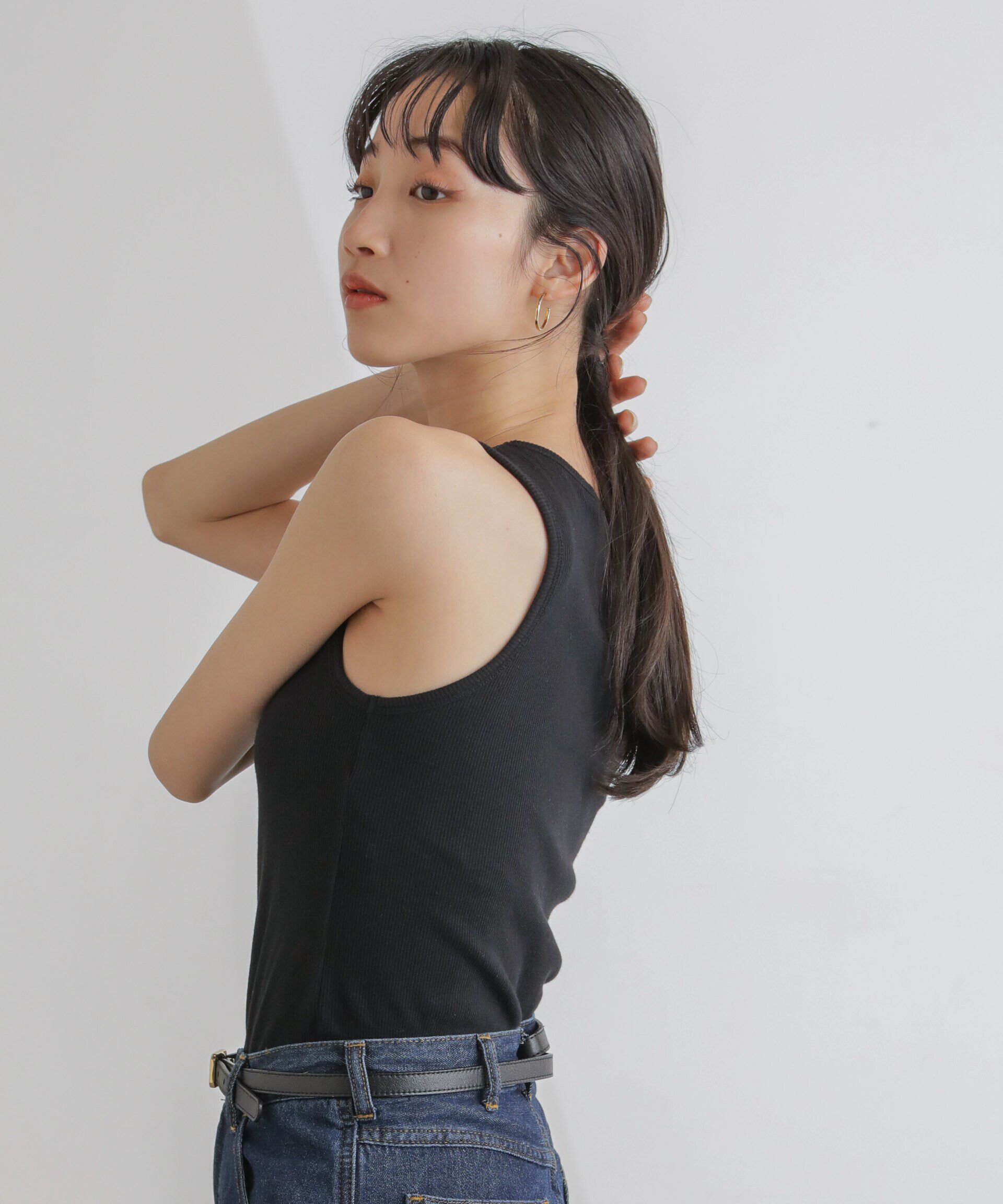 nano･universe「抗菌防臭リブカップ付きアメスリタンク」|タンクトップ|