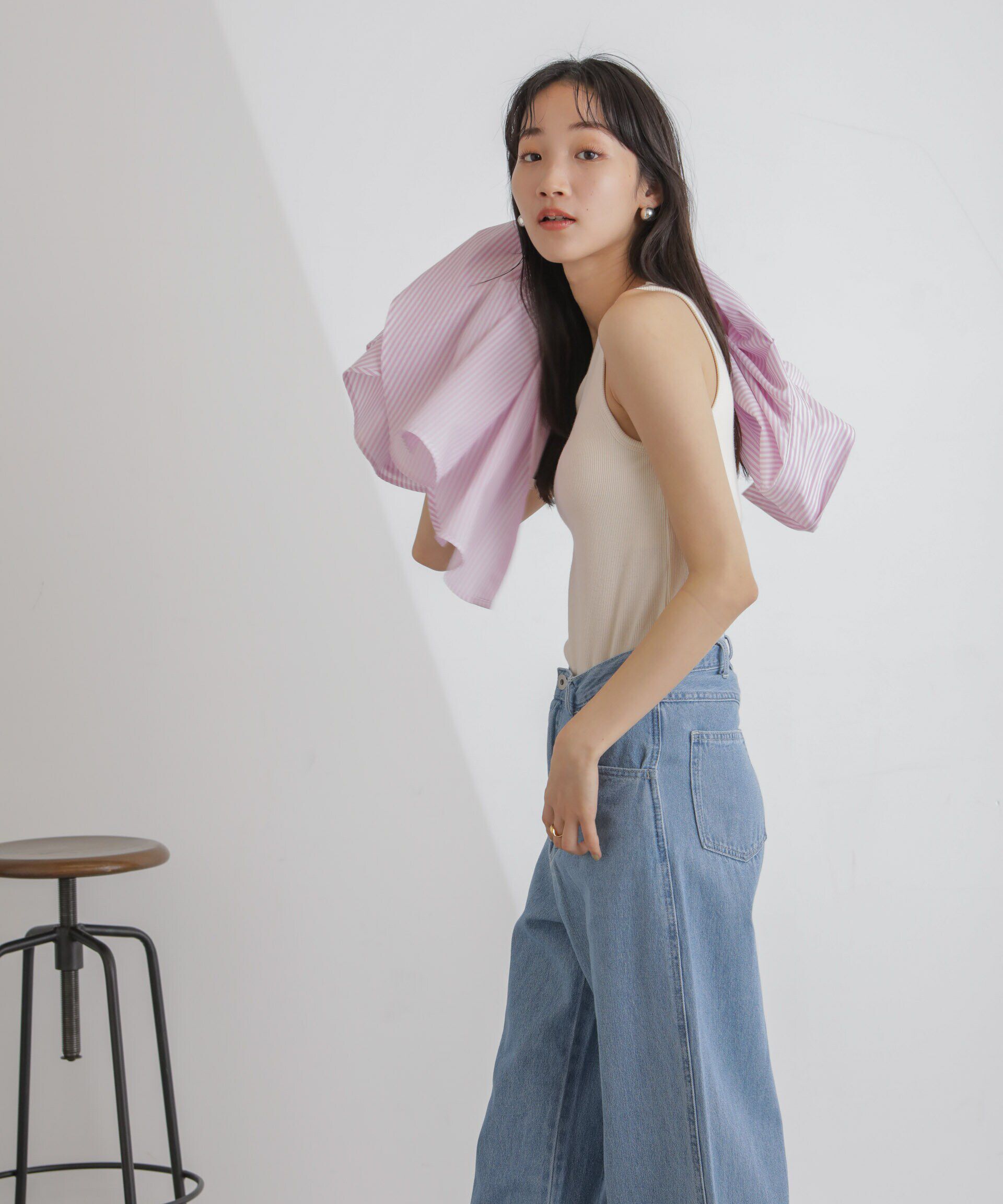 nano･universe「抗菌防臭リブカップ付きアメスリタンク」|タンクトップ|