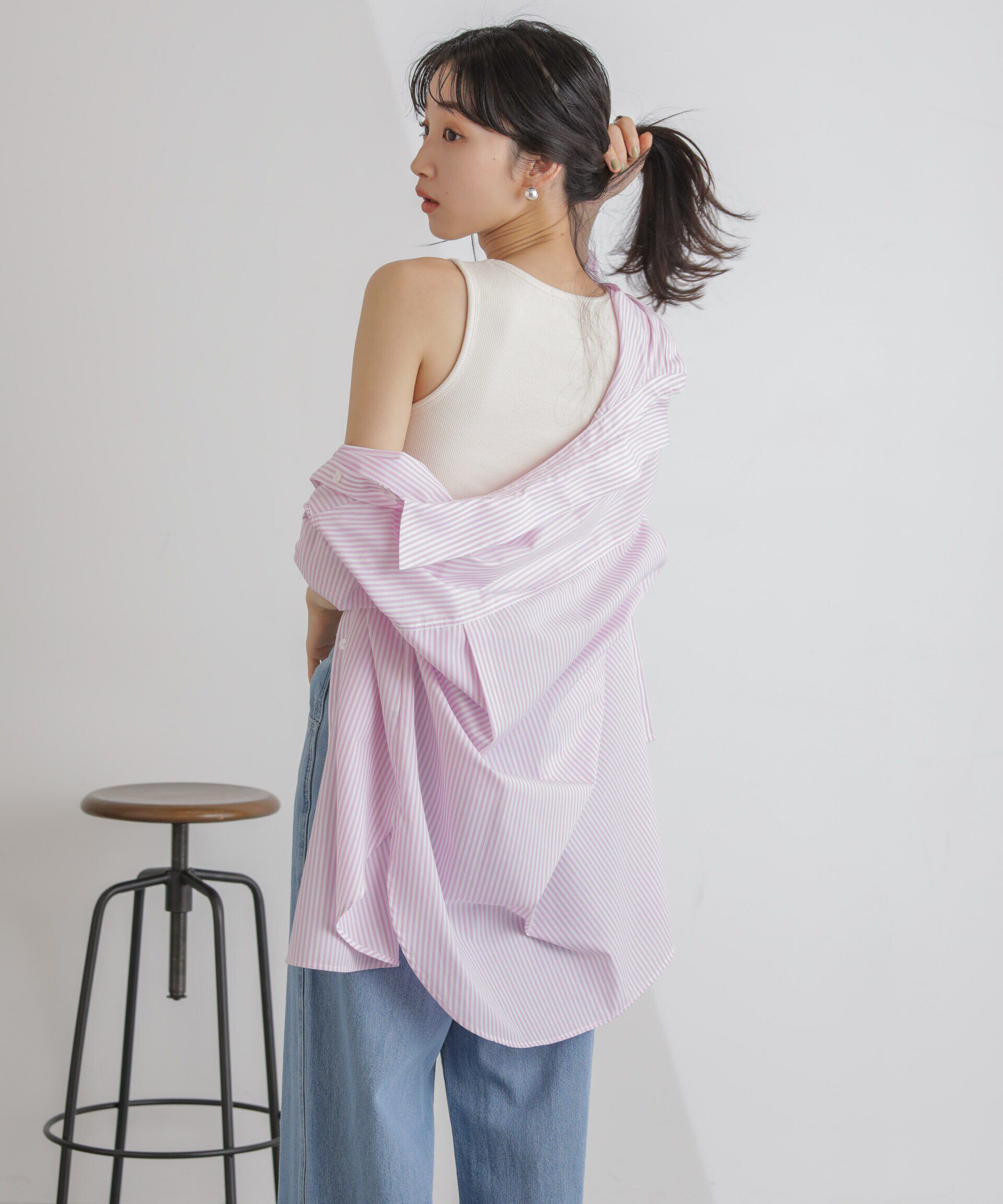 nano･universe「抗菌防臭リブカップ付きアメスリタンク」|タンクトップ|